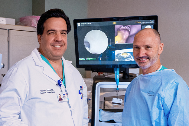Mark Block, MD and Francisco Tarrazzi, MD with Monarch technology