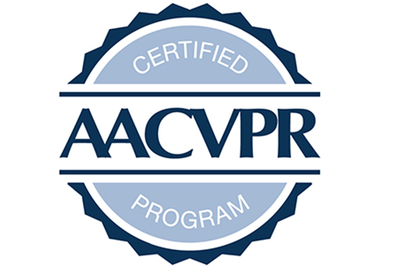 American Association of Cardiovascular and Pulmonary Rehabilitation certification seal