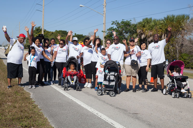 Many groups walked together for this great cause