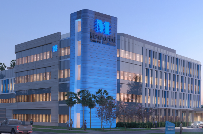 new Memorial Cancer Institute facility exterior