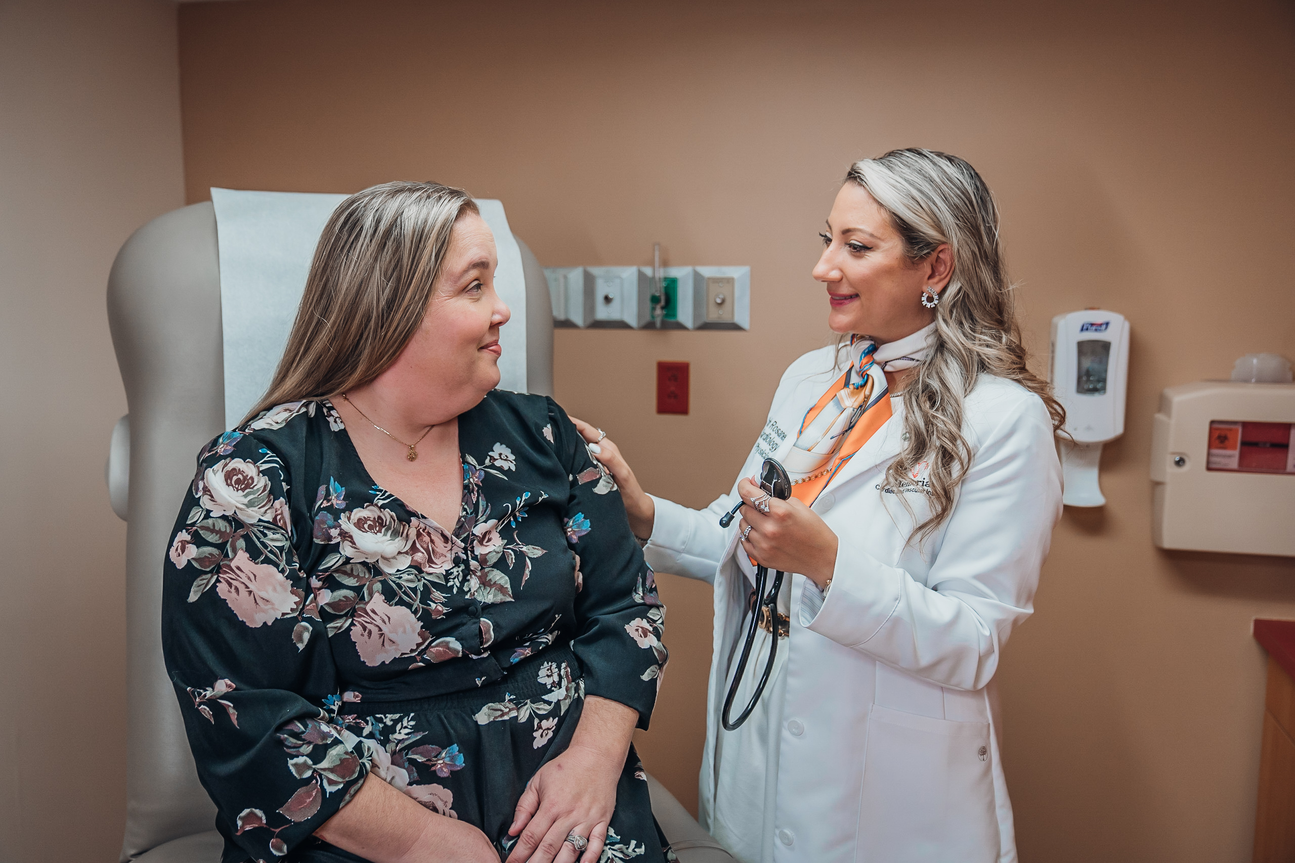 Patient with doctor