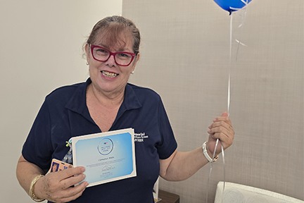 Carmen Mejia, Volunteer Spotlight Award recipient