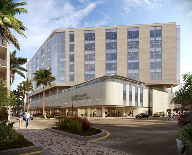 New Tower rendering street view - Memorial Regional