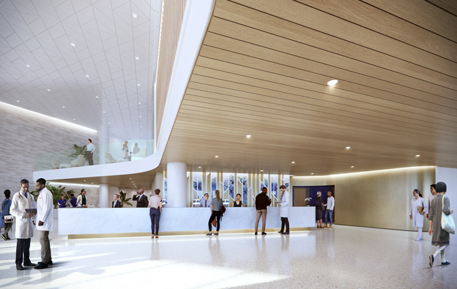New Tower rendering interior view - Memorial Regional
