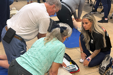 Participants at CPR workshop