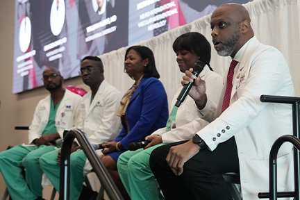 Memorial Healthcare System physicians panel at the 2024 5,000 Role Models of Excellence Project event