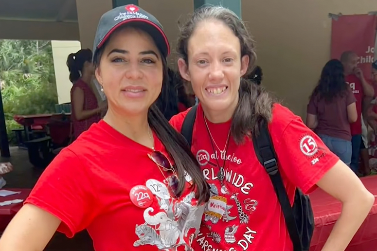 Dr. Hanadys Ale and 22q patient Kristina