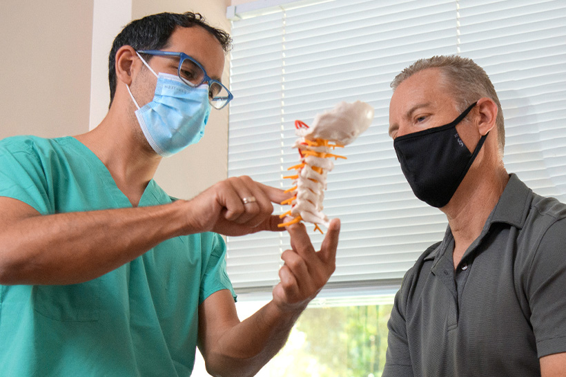 Steve, who had a neck injury and Daniel Aghion, MD