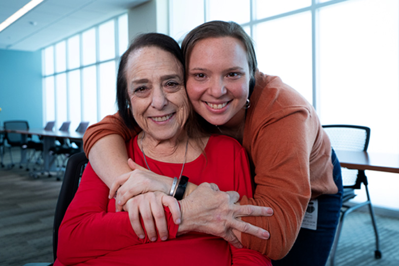 Jan, who had congestive heart failure and a valve replacement, with her daughter, Stacey